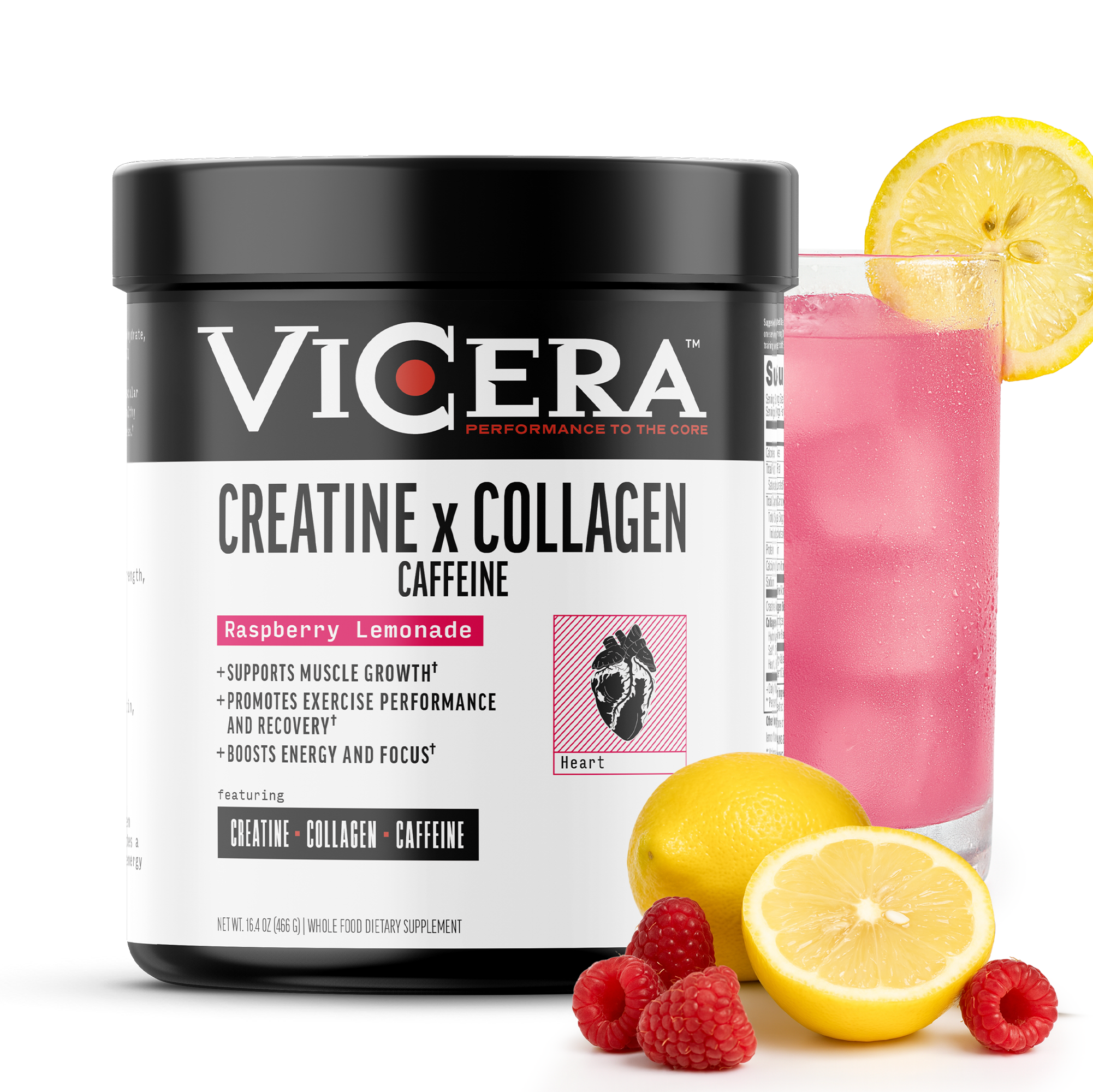 レガシーバイCRITA 50ml CREATINE X COLLAGEN X CAFFEINE | RASPBERRY LEMONDADE - VICERA