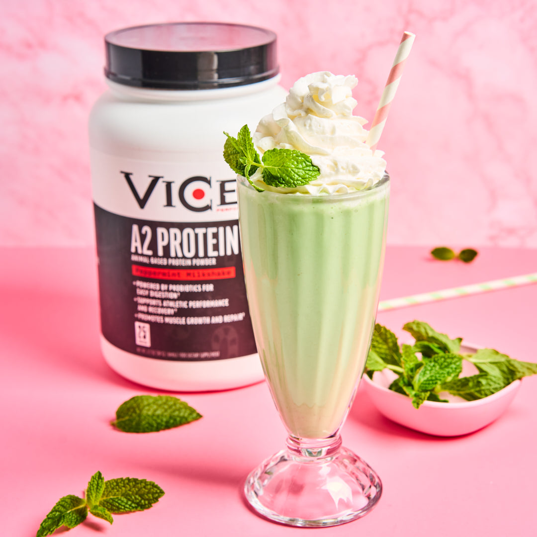 High Protein Minty Milkshake