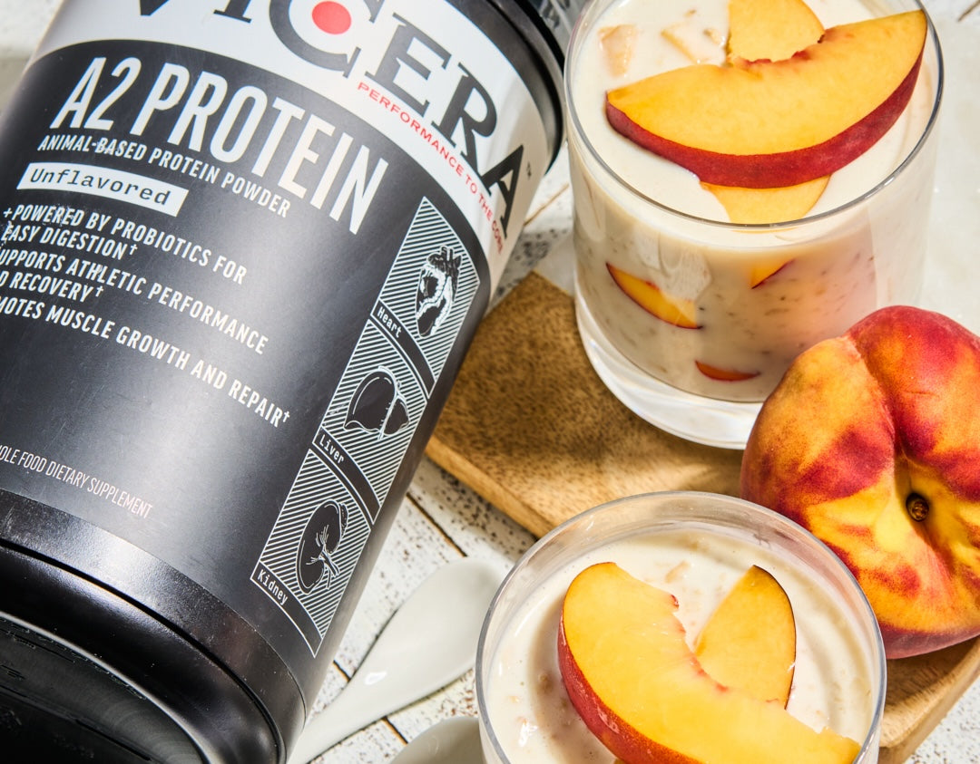 Peach & Ginger Overnight Oats