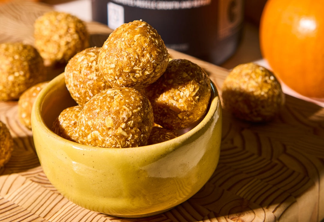 No Bake Pumpkin Protein Bites