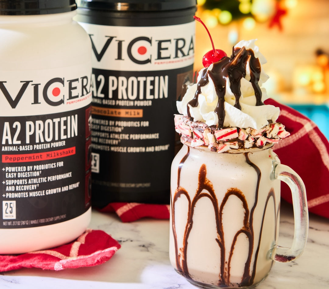 Peppermint Chocolate Protein Milkshake