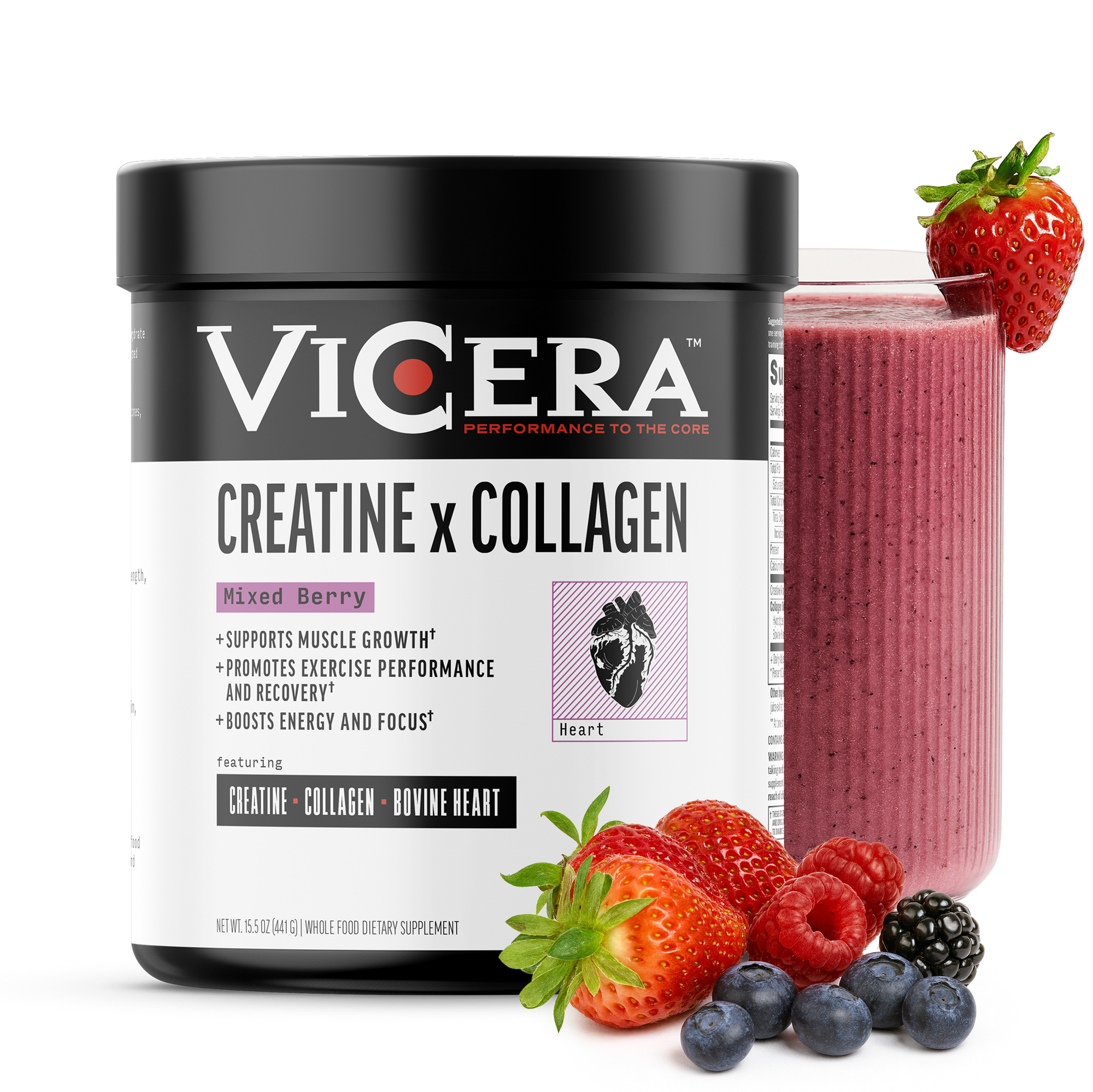 CREATINE X COLLAGEN | MIXED BERRY | REVOLUTIONARY BLEND - VICERA CREATINE X COLLAGEN | MIXED BERRY | REVOLUTIONARY BLEND - VICERA